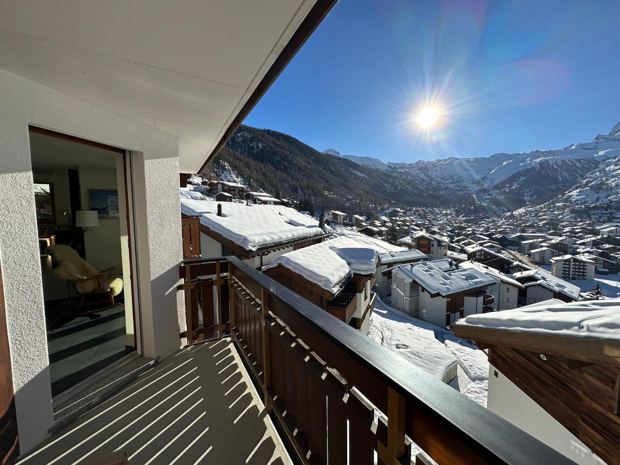 Modern Self-Catering Apartment With Matterhorn Views Zermatt Exteriér fotografie